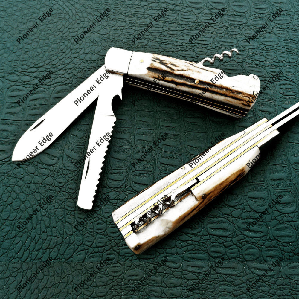 PEK-LBF-001-STAG-HORN-MULTI-PURPOSE | ARMY KNIFE | SWISS KNIFE