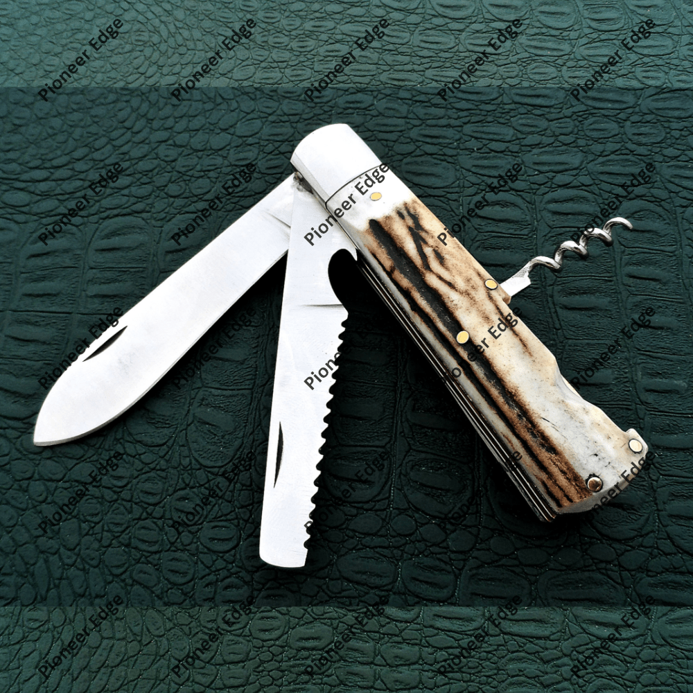 PEK-LBF-001-STAG-HORN-MULTI-PURPOSE | ARMY KNIFE | SWISS KNIFE - Image 3